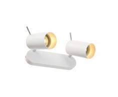 SLV 147412 ASTO TUBE II Wand- und Deckenleuchte, weiss, 2xGU10, max. 2x75W, EEK: A++ (Spektrum: A++ bis E)