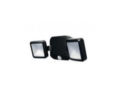LEDVANCE Außenwandleuchte Battery LED Spotlight Double Schwarz IP54, EEK: A