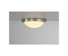 SLV 155236 MELAN Deckenleuchte, rund, alu brushed, satiniertes Glas, E27, max. 60W, EEK: A++ (Spektrum: A++ bis E)