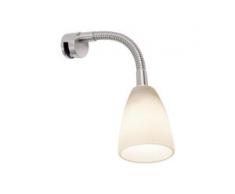Paulmann 99906 Galeria Curvus LED Spiegelleuchte 1x2.2W G9 Eisen gebürstet/Opal, EEK: A++