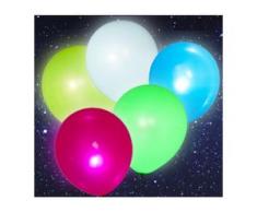 5x LED Luftballons 30cm heliumgeeignet Feier Party Dekoration Bunt BWI