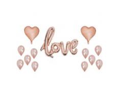 Herz & Love Folienballons Luftballons Folien Heliumballons Ballons Motiv Love BWI