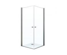 Breuer® Dusche »Elana 6«, Eckeinstieg mit Drehtür, 2-türig, 100 x 100 cm