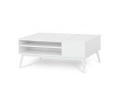 Couchtisch mit 2 hochklappbaren Tabletts