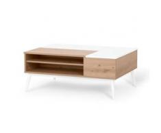 Couchtisch mit 2 hochklappbaren Tabletts