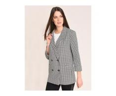 My Own, Karo-Blazer, oversized-Look, 2-reihige Knopfleiste, Schwarz/Weiß