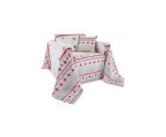 Tagesdecke mit weihnachtlichem Druck rot bonprix