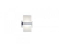 Trio-Leuchten LED Wandleuchte Platon acryl weiß, alu, mit Schalter
