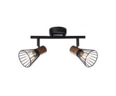 Brilliant Deckenleuchte Manama I Modern Stahl Schwarz 39x18x20 cm (BxHxT) Dimmbar 2-flammig E14