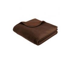 Biederlack Wohndecke Simply Luxury Uni 150x200 cm, braun, braun