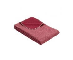 Ibena Jacquard Baumwoll Decke Lausanne 140x200 cm, rot,