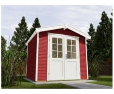 Weka Gartenhaus Kajsa Gr. 1 schwedenrot, Wandstärke 28 mm, 241 x 205 cm