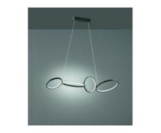 Trio LED Pendelleuchte Rondo schwarz