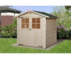Weka Gartenhaus Agda Gr.2 natur, Wandstärke 19 mm, 198 x 194 cm