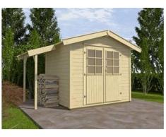 Weka Gartenhaus Finnja natur, Wandstärke 28 mm, 296 x 205 cm