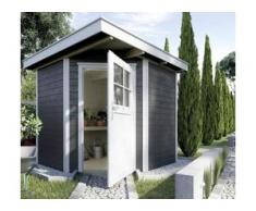 Weka Gartenhaus Nantje Gr.1 anthrazit, Wandstärke 21 mm, 209 x 205 cm