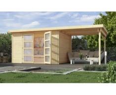 Weka Gartenhaus Arvid B Gr.3 natur, Wandstärke 19 mm, 489 x 250 cm