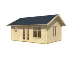 SKAN HOLZ Blockhaus Esbjerg 2 420x560 cm, Wandstärke 45 mm