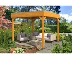SKAN HOLZ Pavillon Toulouse 302 x 302 cm, lasiert in Eiche hell