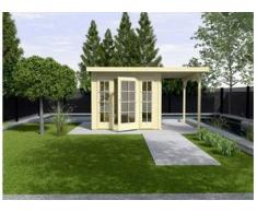 Weka Gartenhaus Panorama Maja B Gr.2 natur, Wandstärke 21 mm, 590 x 299 cm