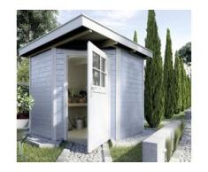 Weka Gartenhaus Nantje Gr.1 grau, Wandstärke 21 mm, 209 x 205 cm