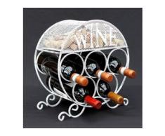 Weinregal Metall Flaschenregal 83133 Weinschrank Flaschenständer Korkenbehälter - AMBIENTE HAUS