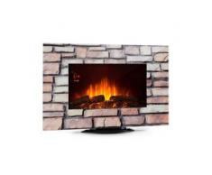 Colmar Elektrischer Kamin Glas 2000W 7 LED-Farben Fernbedienung - Klarstein