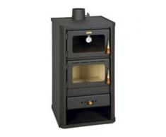 Kochender Holzofen mit Ofen Festbrennstoffkocher 12 kw Heizung Prity FM