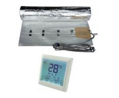 HoWaTech AL 200 Elektrische Laminat Fußbodenheizung | Set mit Heizmatte und Regler Touch: 1.00m²