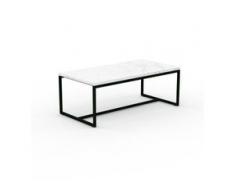Beistelltisch Marmor, Weißer Carrara - Eleganter Nachttisch: Hochwertige Materialien, einzigartiges Design - 81 x 31 x 42...