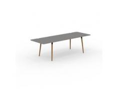 Designer Esstisch Massivholz Grau - Individueller Designer-Massivholztisch: Einzigartiges Design - 260 x 75 x 90 cm, Modular