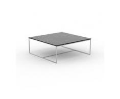 Beistelltisch Marmor, Schwarzer Marquina - Eleganter Nachttisch: Hochwertige Materialien, einzigartiges Design - 121 x 46 x...