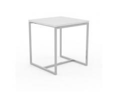 Beistelltisch Weiß - Eleganter Nachttisch: Hochwertige Materialien, einzigartiges Design - 42 x 46 x 42 cm, Komplett anpassbar