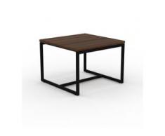 Beistelltisch Nussbaum - Eleganter Nachttisch: Hochwertige Materialien, einzigartiges Design - 42 x 31 x 42 cm, Komplett...