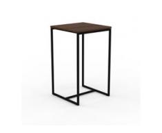 Beistelltisch Nussbaum - Eleganter Nachttisch: Hochwertige Materialien, einzigartiges Design - 42 x 71 x 42 cm, Komplett...