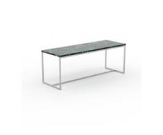 Beistelltisch Marmor, Grüner Guatemala - Eleganter Nachttisch: Hochwertige Materialien, einzigartiges Design - 121 x 46 x 42...
