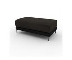 Polsterhocker Samt Steingrau - Eleganter Polsterhocker: Hochwertige Qualität, einzigartiges Design - 100 x 42 x 60 cm,...