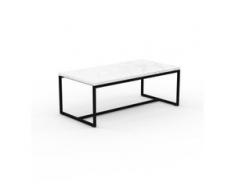 Beistelltisch Marmor, Weißer Carrara - Eleganter Nachttisch: Hochwertige Materialien, einzigartiges Design - 81 x 31 x 42...