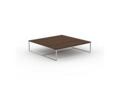 Beistelltisch Nussbaum - Eleganter Nachttisch: Hochwertige Materialien, einzigartiges Design - 121 x 31 x 121 cm, Komplett...
