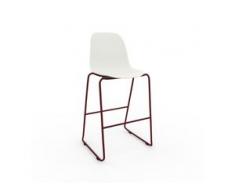 Barhocker in Weiß 49 x 112 x 58 cm einzigartiges Design, konfigurierbar