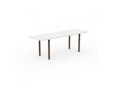 Designer Esstisch Massivholz Weiß - Individueller Designer-Massivholztisch: Einzigartiges Design - 220 x 75 x 70 cm, Modular