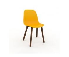 Esszimmerstuhl in Gelb 49 x 82 x 43 cm einzigartiges Design, konfigurierbar