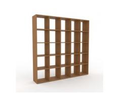 Holzregal Eiche, Holz - Skandinavisches Regal aus Holz: Hochwertige Qualität, einzigartiges Design - 195 x 195 x 35 cm,...