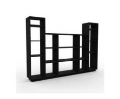 Regalsystem Schwarz - Flexibles Regalsystem: Hochwertige Qualität, einzigartiges Design - 231 x 162 x 35 cm, Komplett anpassbar