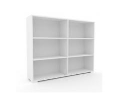 Aktenregal Weiß - Flexibles Büroregal: Hochwertige Qualität, einzigartiges Design - 152 x 120 x 35 cm, konfigurierbar
