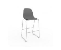 Barhocker in Grau 49 x 112 x 58 cm einzigartiges Design, konfigurierbar