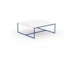 Beistelltisch Marmor, Weißer Carrara - Eleganter Nachttisch: Hochwertige Materialien, einzigartiges Design - 121 x 46 x 121...