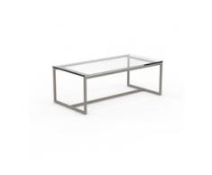 Beistelltisch Kristallglas klar - Eleganter Nachttisch: Hochwertige Materialien, einzigartiges Design - 81 x 31 x 42 cm,...