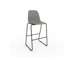 Barhocker in Sandgrau 49 x 112 x 58 cm einzigartiges Design, konfigurierbar