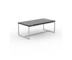 Beistelltisch Marmor, Schwarzer Marquina - Eleganter Nachttisch: Hochwertige Materialien, einzigartiges Design - 81 x 31 x...